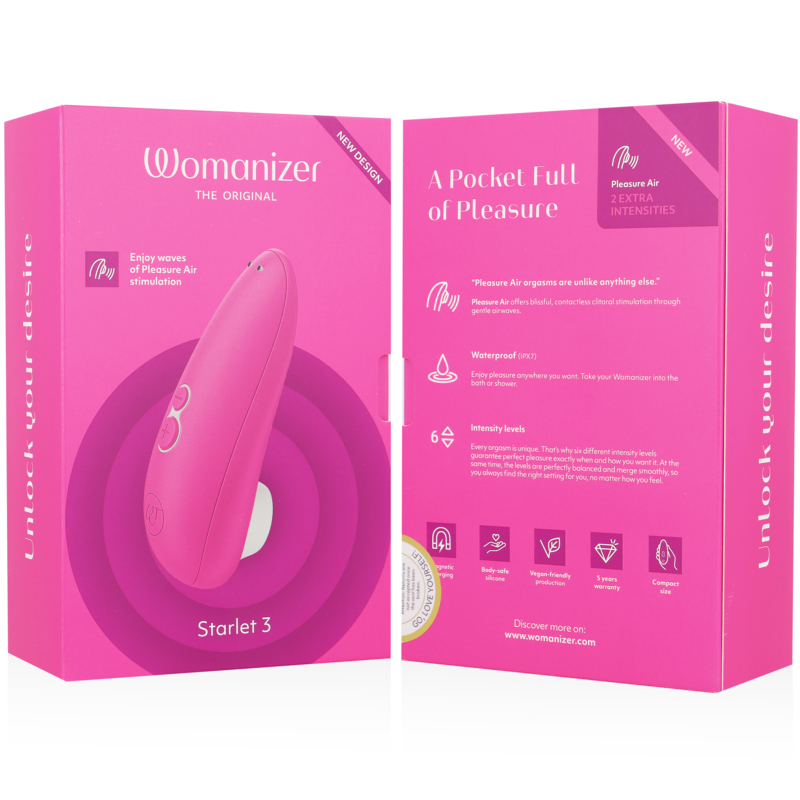 WOMANIZER - STARLET 3 STIMOLATORE CLITORIDEO ROSA