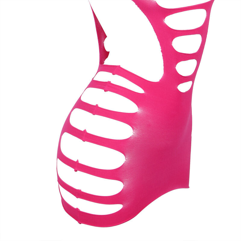 SUBBLIME - 952273 LANGARM ELASTISCHES NETZKLEID ROSA EINE GRÖSSE