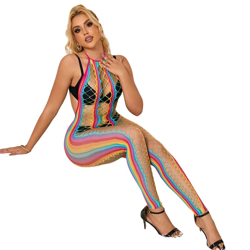 SUBBLIME - 952358 RAINBOW NECKHOLDER NETZKLEID EINHEITSGRÖSSE
