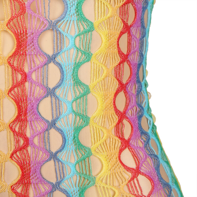 SUBBLIME - 952365 RAINBOW NETZKLEID MIT FREIEN SCHULTERN EINE GRÖSSE