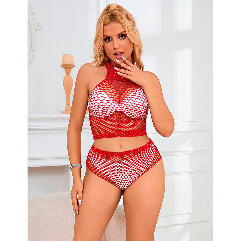 SUBBLIME - 952402 PARURE A RETE CON DIAMANTI ROSA TAGLIA UNICA