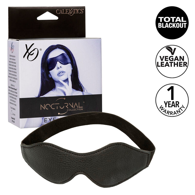 CALEXOTICS - NACHT-AUGENMASKE PVC-LEDER SCHWARZ