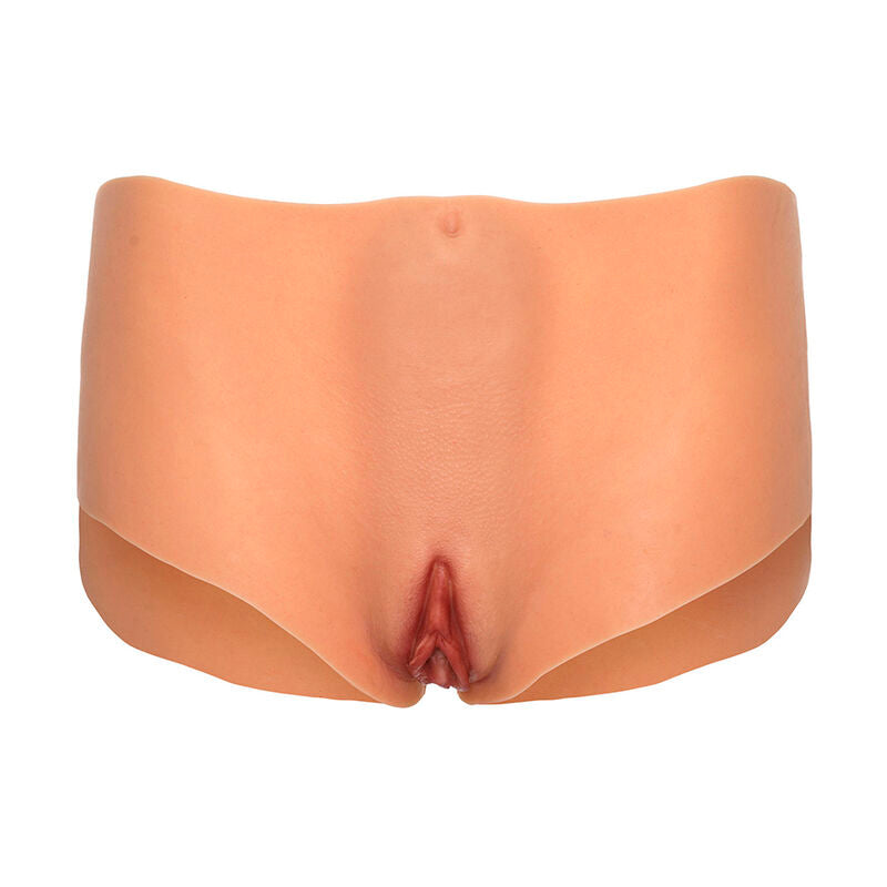 HIDDEN DESIRE - ALTER EGO OFFENER VAGINA- UND ASS-SLIP MIT MITTLERER TAILLE, HAUTFARBEN