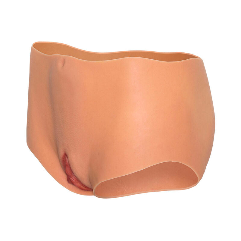 HIDDEN DESIRE - ALTER EGO OFFENER VAGINA- UND ASS-SLIP MIT MITTLERER TAILLE, HAUTFARBEN