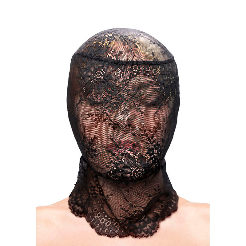 NS NOVELTIES - FETISH &amp; FASHION SPITZENHAUBE SCHWARZ