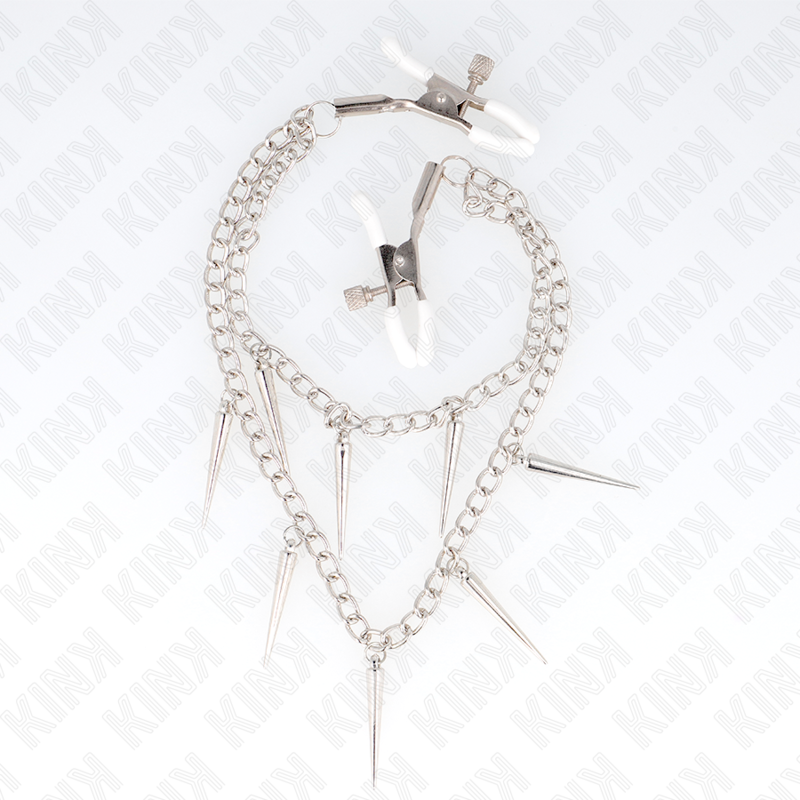KINK - MORSETTI PER CAPEZZOLI CON CATENE A PUNTE 30 CM