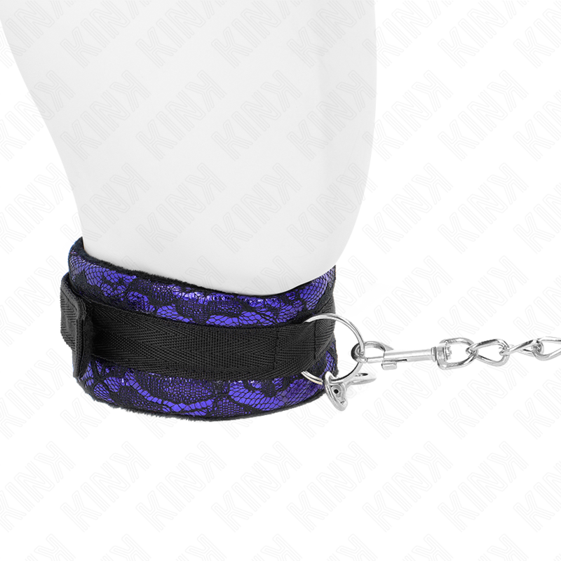 KINK - COLLANA CORTA IN PIZZO DI VELLUTO CON CINTURA 105 CM CON BORDI IN NYLON 44 X 5,5 CM