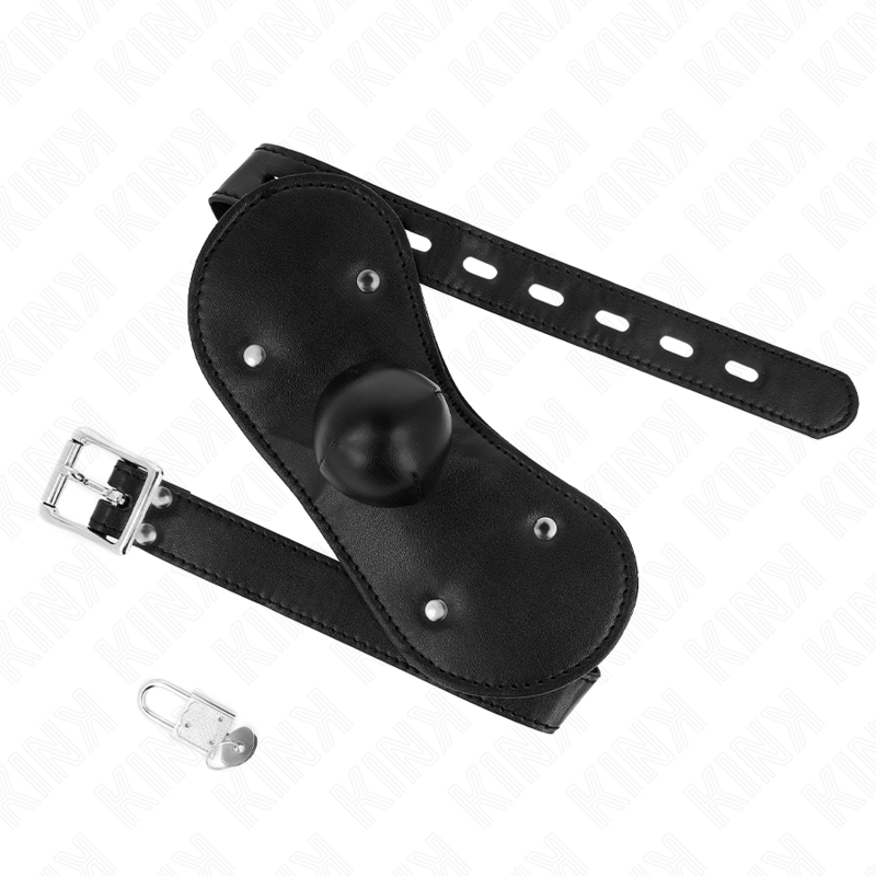 KINK - BALL GAG MUNDMASKE MIT VERRIEGELUNG VERSTELLBAR 42-60 CM