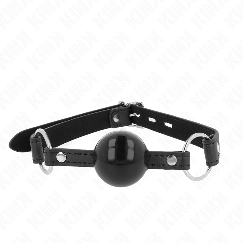 KINK - TPE BALL 4 CM KNEBEL MIT SCHWARZEM VERSCHLUSS 60 x 2 CM