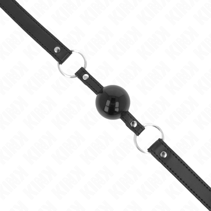 KINK - TPE BALL 4 CM KNEBEL MIT SCHWARZEM VERSCHLUSS 60 x 2 CM