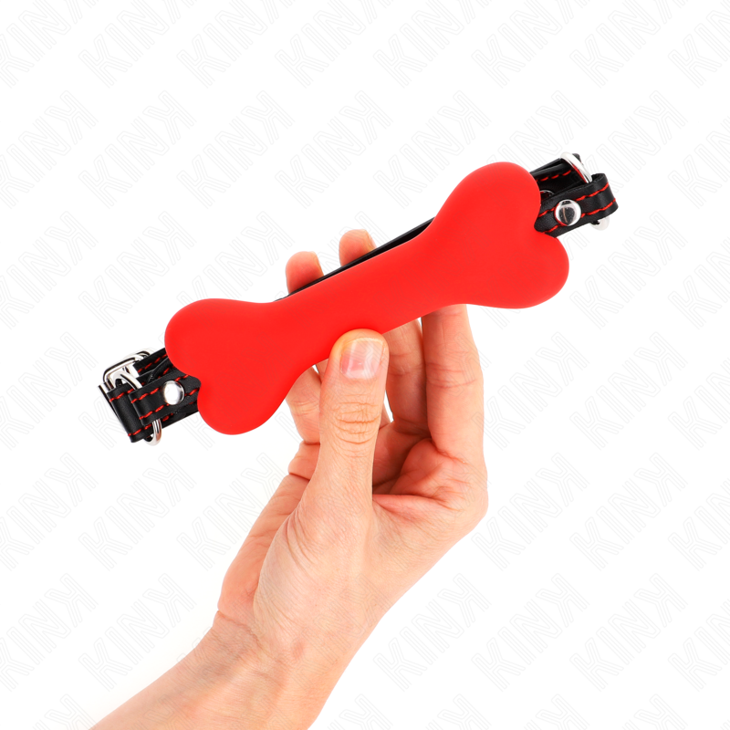 KINK - ROTER KNOCHEN 12 CM KNEBEL 63 x 2 CM