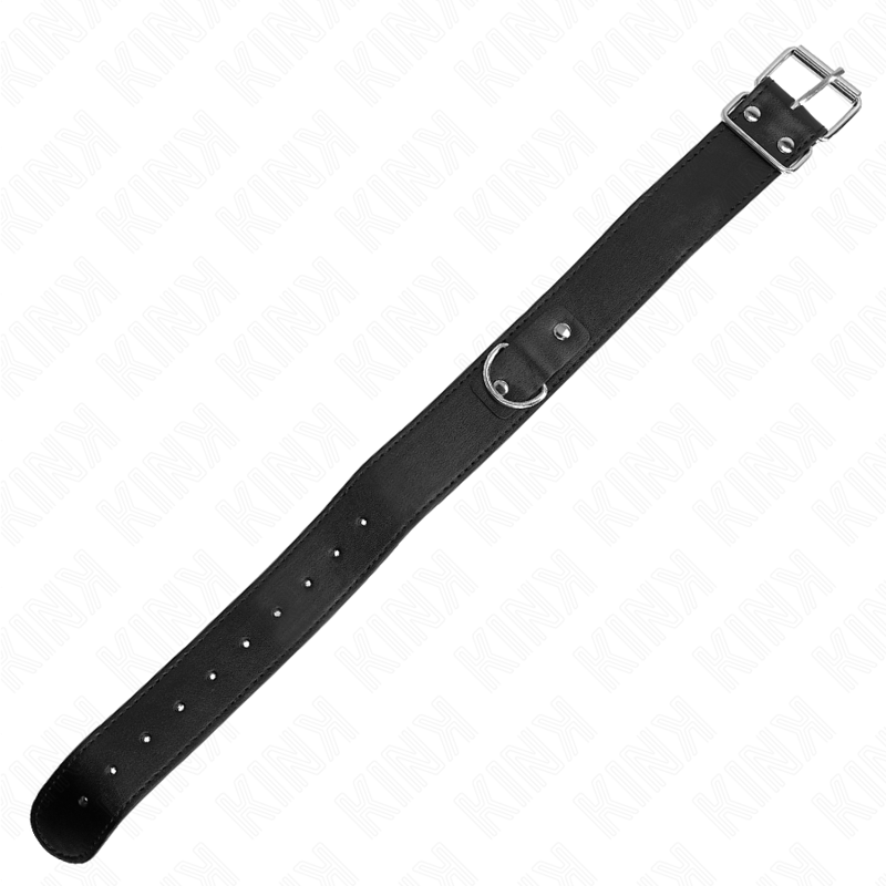 KINK - COLLANA CON CINTURA 116 CM CINTURINO NERO REGOLABILE 32-50 CM X 8 CM