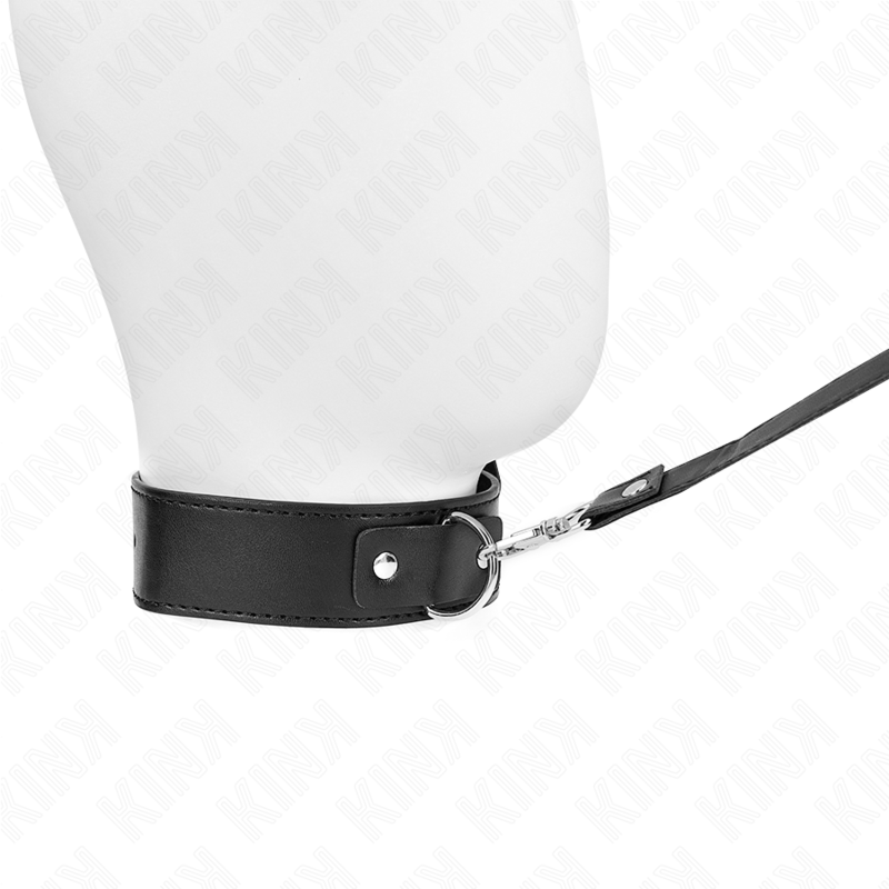 KINK - COLLANA CON CINTURA 116 CM CINTURINO NERO REGOLABILE 32-50 CM X 8 CM