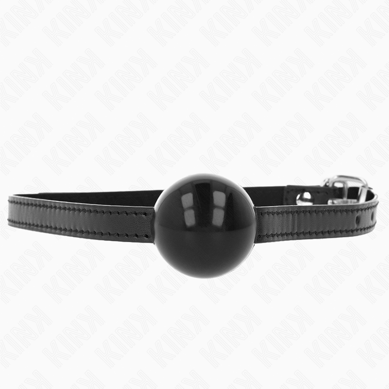 KINK - SCHWARZER EINZELNER FESTER BALL 4 CM KNEBEL 65 x 1,5 CM