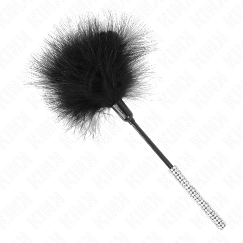 KINK - PIUME TICKLE CON MANICO IN STRASS 27 CM