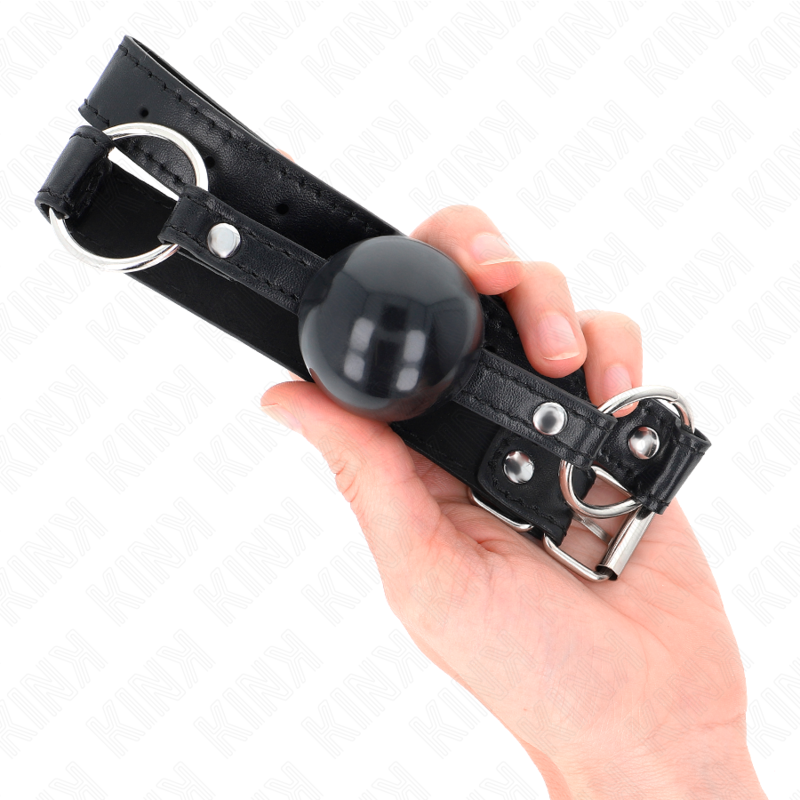 KINK - SCHWARZER TPE-BALL 4 CM KNEBEL 60 x 2 CM