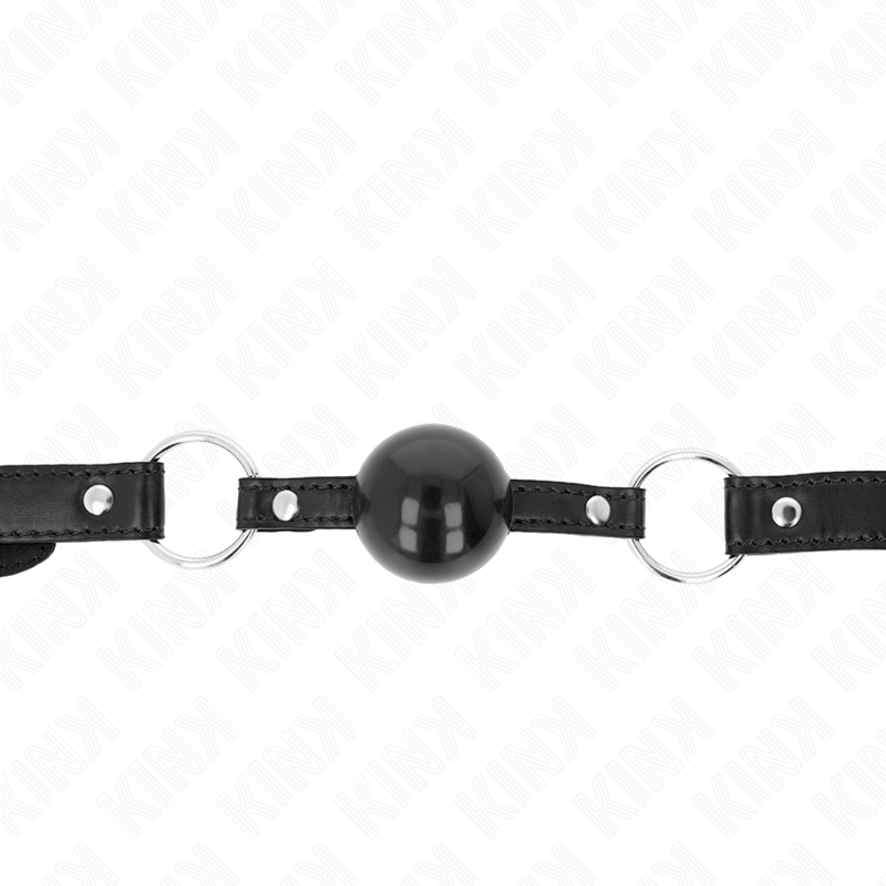 KINK - SCHWARZER TPE-BALL 4 CM KNEBEL 60 x 2 CM
