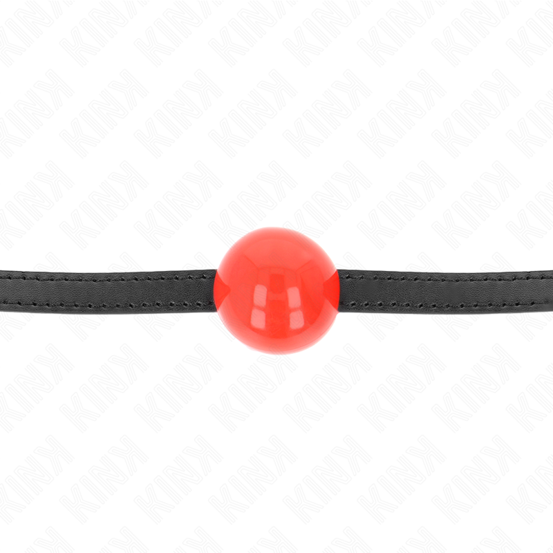 KINK - ROTER EINZELNER FESTER BALL 4 CM KNEBEL 65 x 1,5 CM