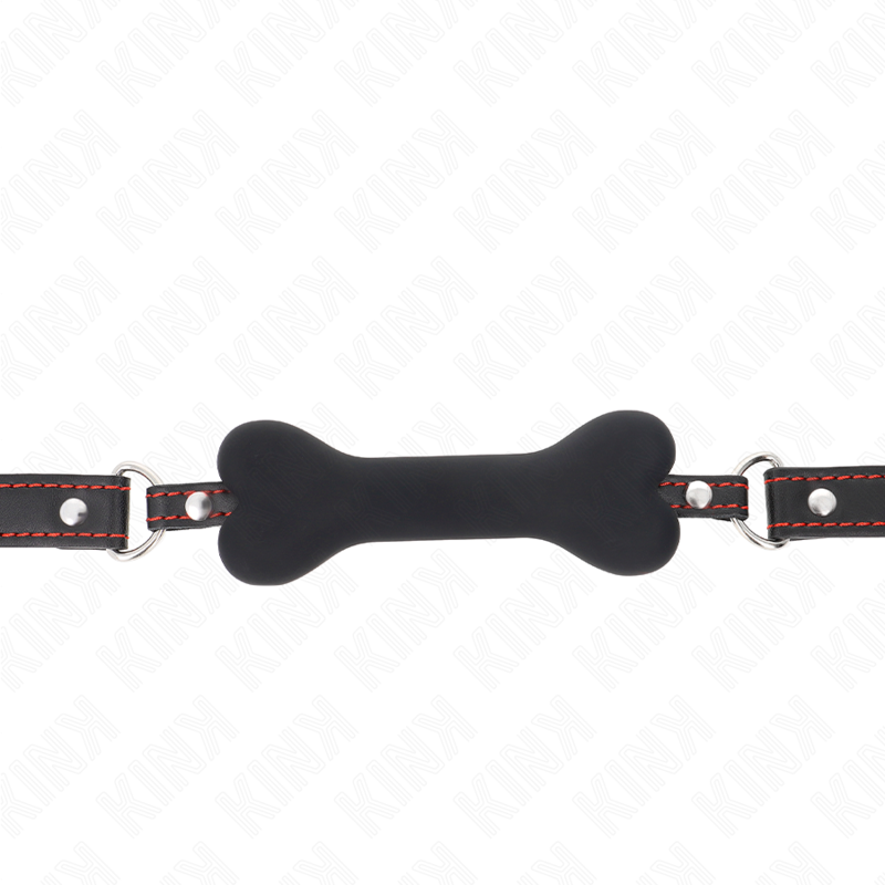 KINK - SCHWARZER KNOCHEN 12 CM KNEBEL 63 x 2 CM