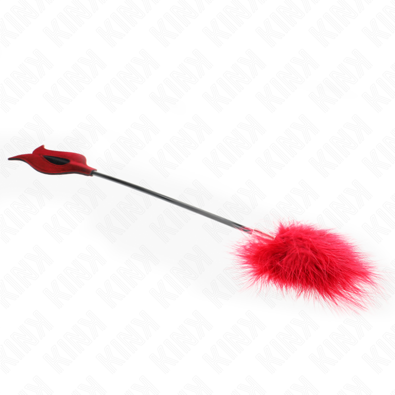 KINK - PIUME DA SOLLETICO CON PALA A FORMA DI ROSA 8 CM