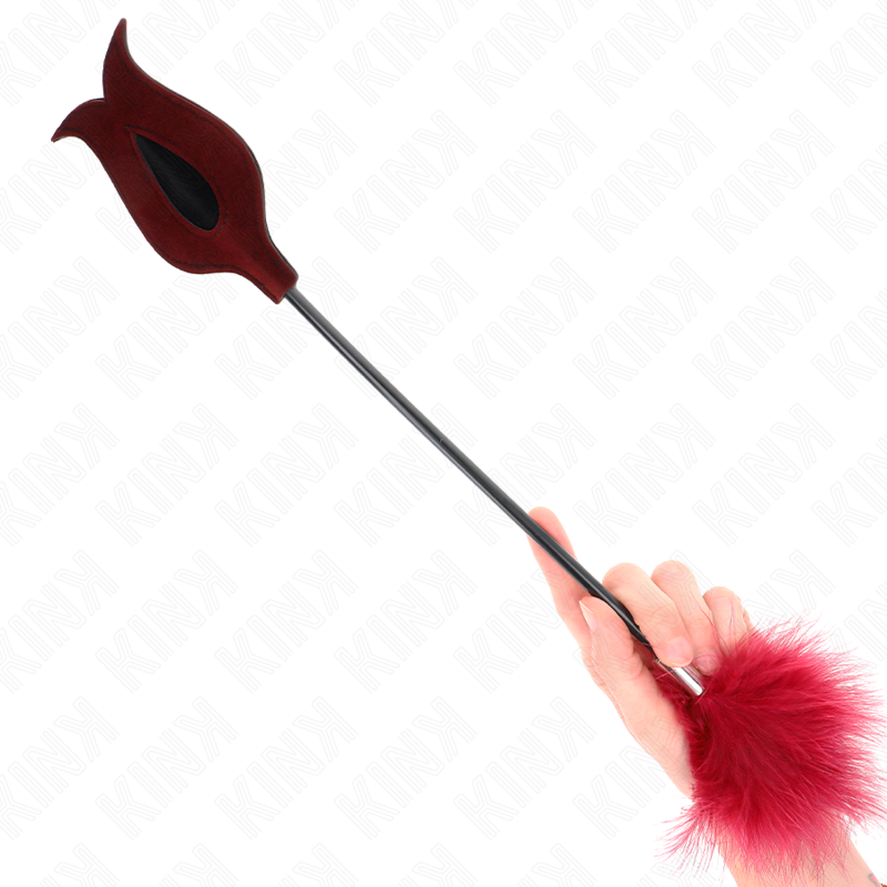 KINK - PIUME DA SOLLETICO CON PALA A FORMA DI ROSA 8 CM