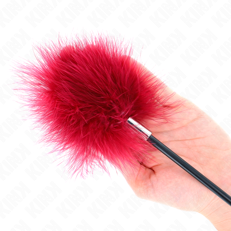 KINK - PIUME DA SOLLETICO CON PALA A FORMA DI ROSA 8 CM