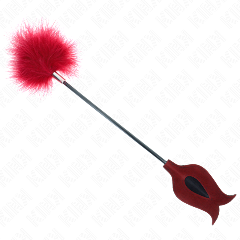 KINK - PIUME DA SOLLETICO CON PALA A FORMA DI ROSA 8 CM