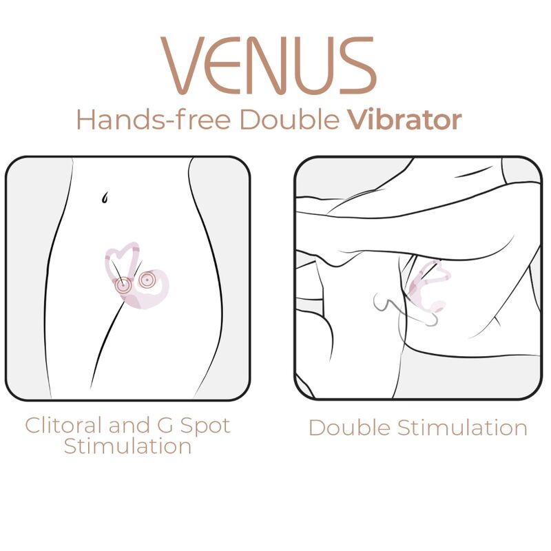 ADRIEN LASTIC - VENUS STIMOLATORE DOPPIO CLITORIDE E PUNTO G APP GRATUITA ROSA