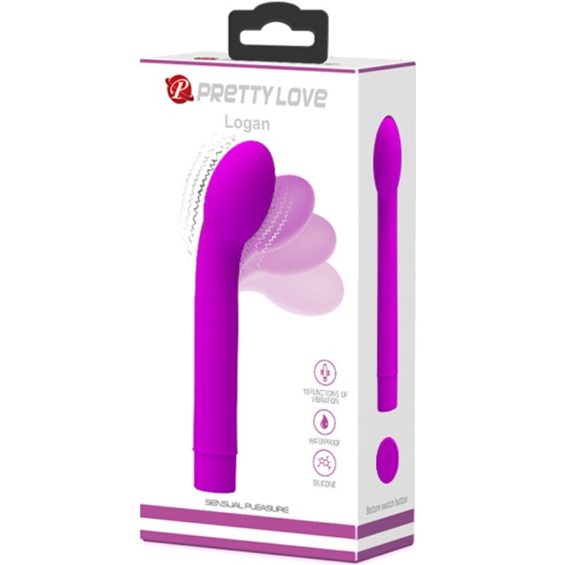 PRETTY LOVE - VIBRATORE PUNTO G LOGAN 10 VIBRAZIONI VIOLA