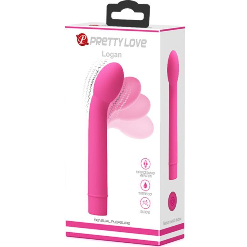 PRETTY LOVE - VIBRATORE PUNTO G LOGAN 10 VIBRAZIONI ROSA