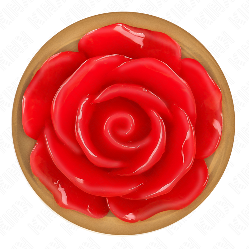 KINK - ROSA GOLD ANAL PLUG MIT ROTER ROSE M