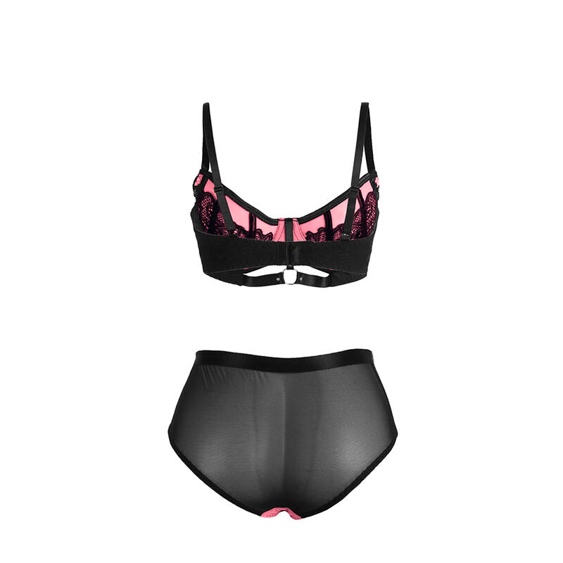 SUBBLIME - 955571 REGGISENO IN VERNICE ROSA CON CERNIERA E RETE S/M