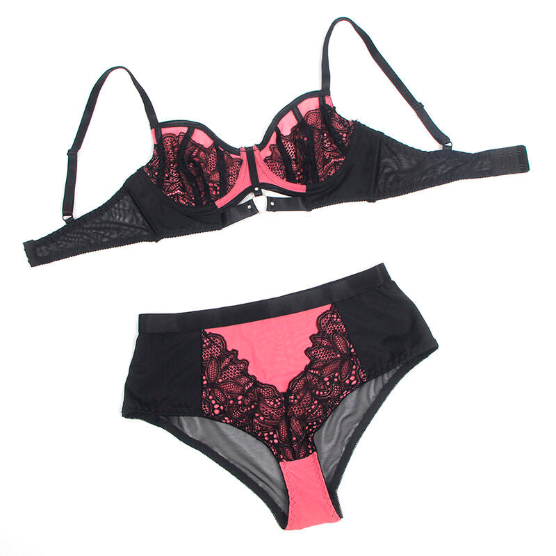 SUBBLIME - 955571 REGGISENO IN VERNICE ROSA CON CERNIERA E RETE S/M