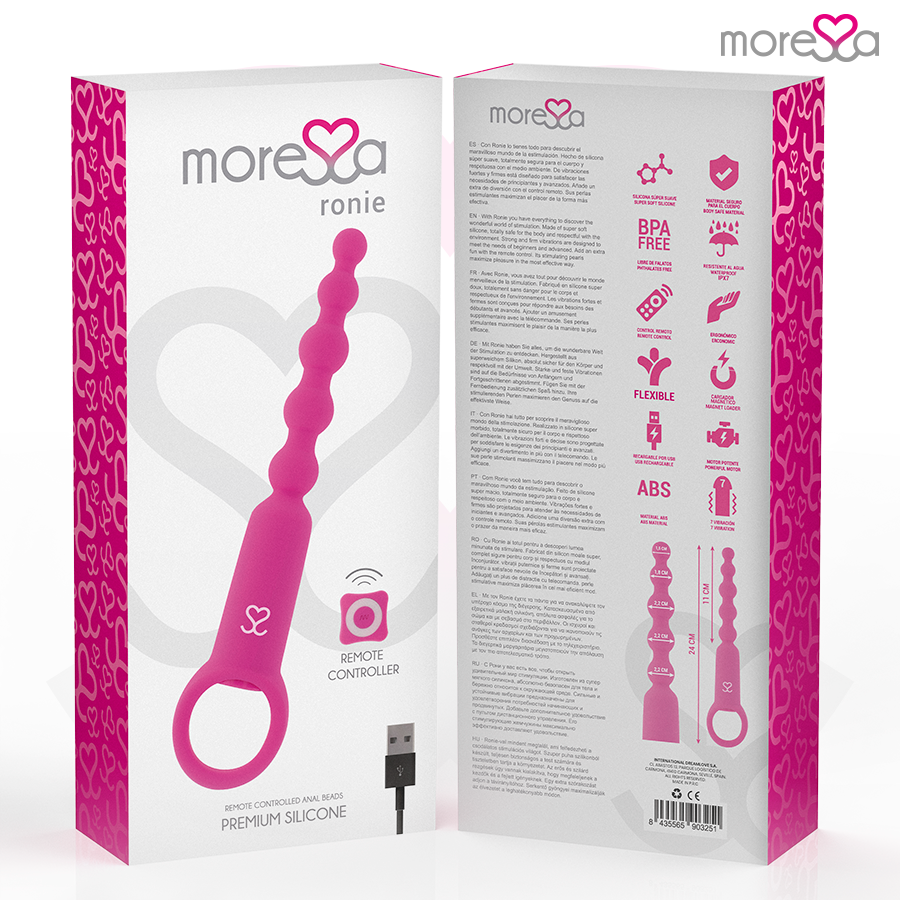 MORESSA - RONIE FERNBEDIENUNG ANAL PLEASURE PINK