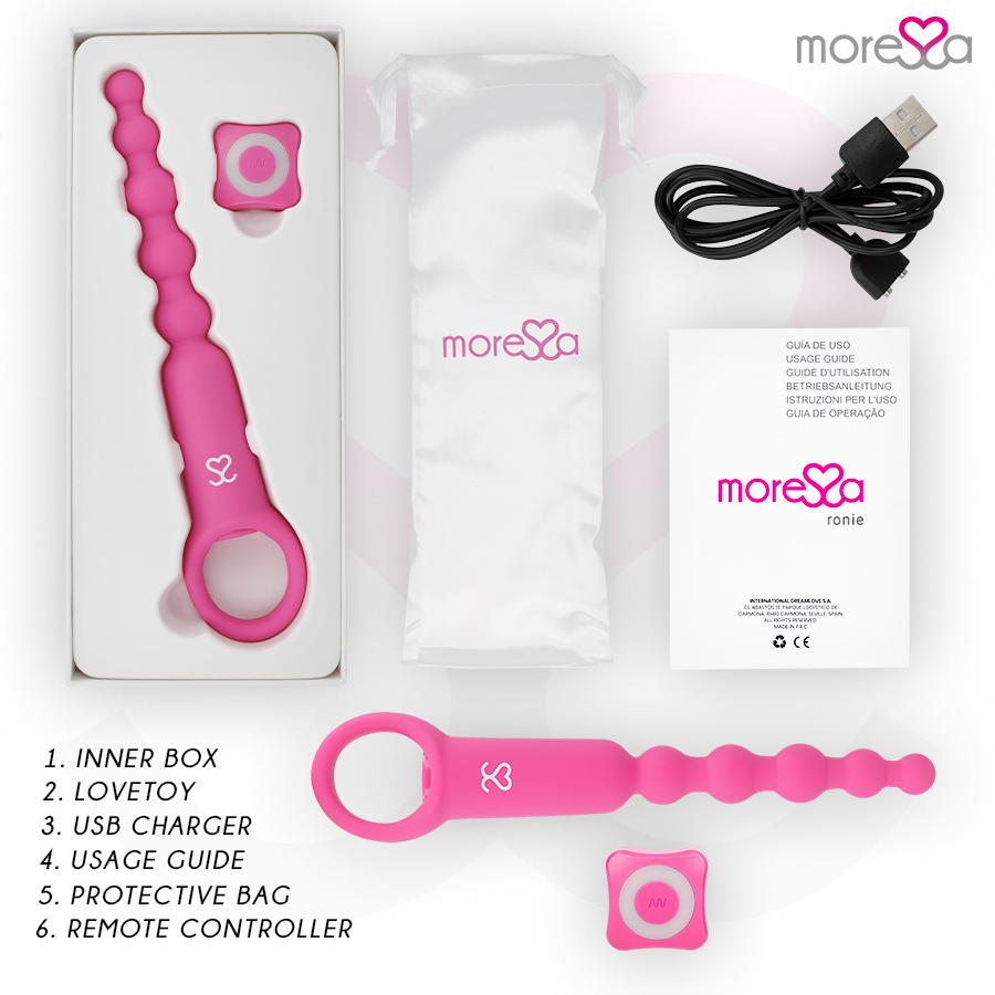 MORESSA - RONIE FERNBEDIENUNG ANAL PLEASURE PINK