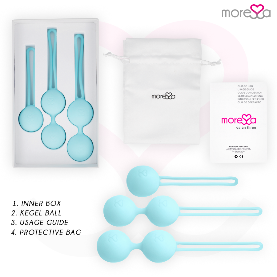 MORESSA - OSIAN SET PREMIUM SILICONE TURCHESE