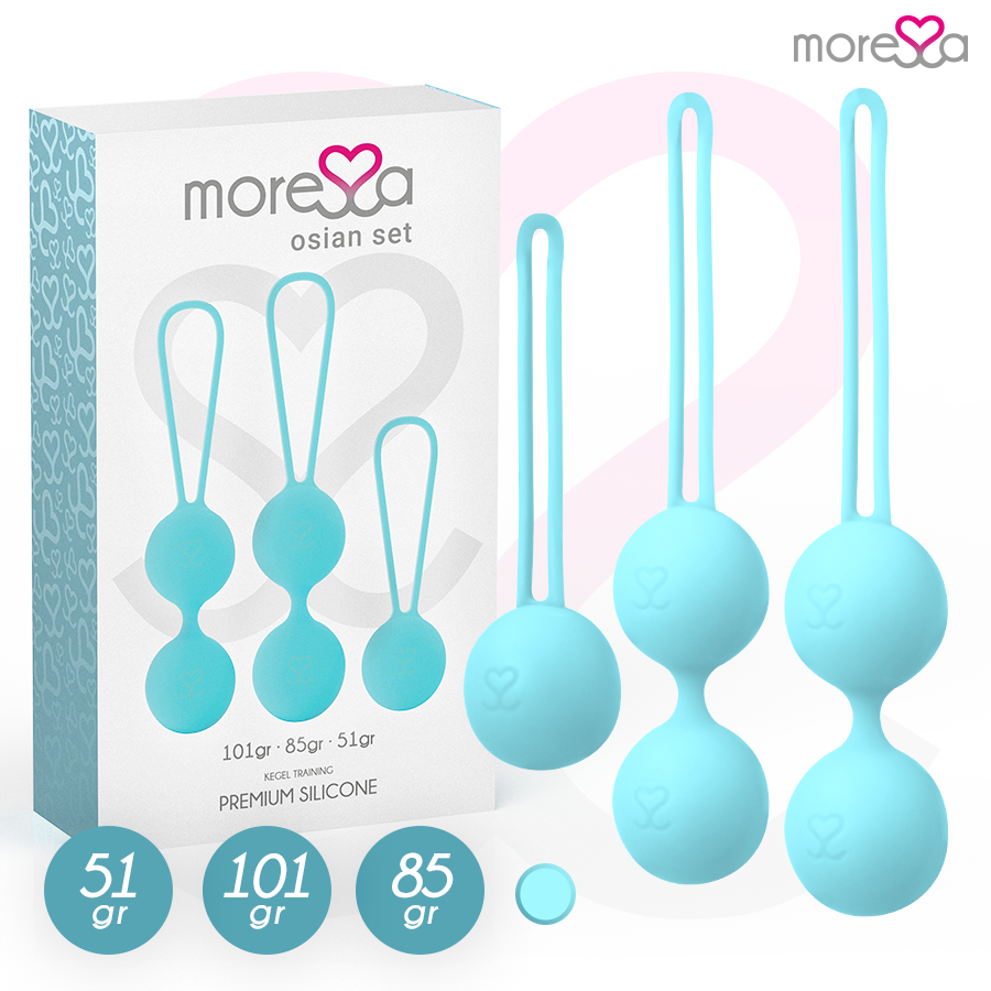 MORESSA - OSIAN SET PREMIUM SILICONE TURCHESE