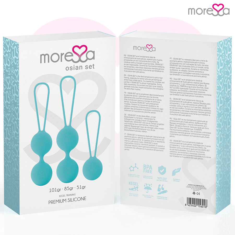 MORESSA - OSIAN SET PREMIUM SILICONE TURCHESE