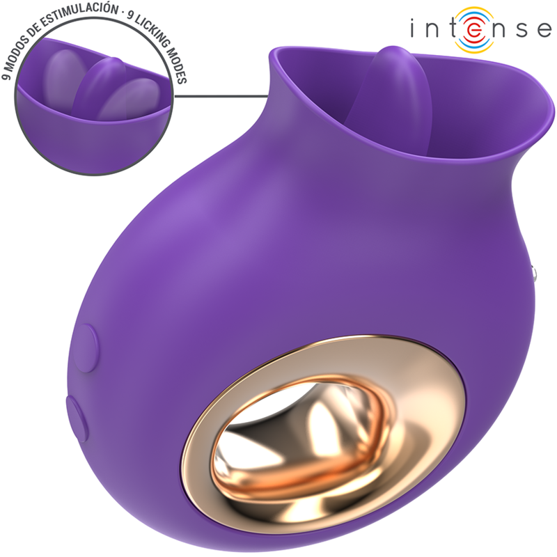 INTENSO - STIMOLATORE CLITORIDEO TULI 9 VIBRAZIONI E 9 OSCILLAZIONI VIOLA