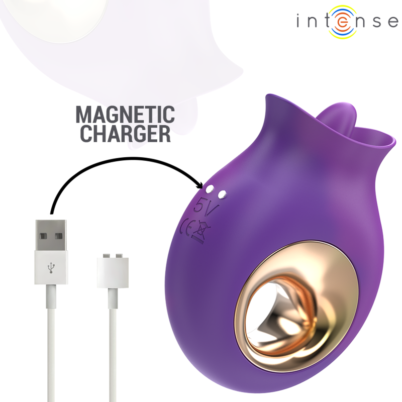 INTENSO - STIMOLATORE CLITORIDEO TULI 9 VIBRAZIONI E 9 OSCILLAZIONI VIOLA