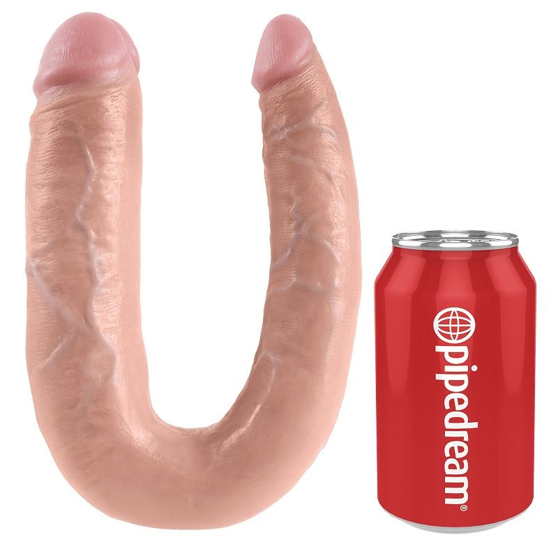 KING COCK - U-FÖRMIG GROSS DOPPELTES PROBLEM FLESH 17,8 CM