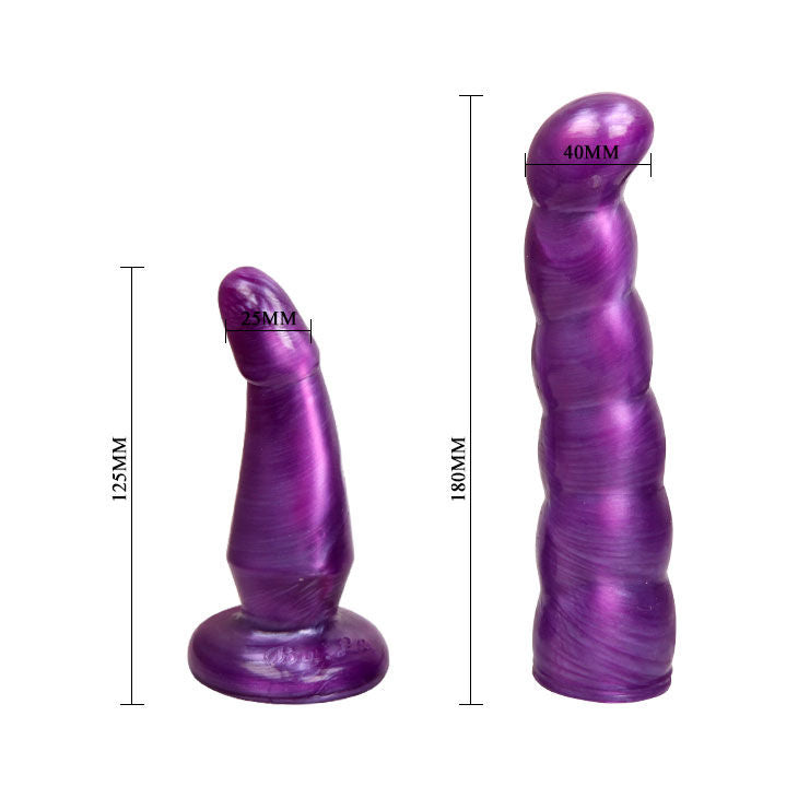 BAILE - IMBRACATURA ANALE E VAGINALE FEMMINILE LILLA PUNTO G 17 CM