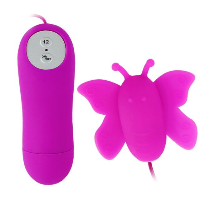 BAILE - LOVE EGGS STIMOLATORE CLITORIDEO A FARFALLA 12 VELOCITÀ LILLA TELECOMANDO