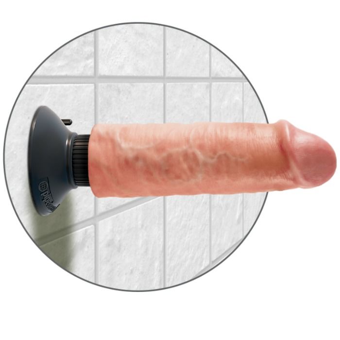 KING COCK - 15,24 CM VIBRIERENDER SCHWANZ AUS FLEISCH