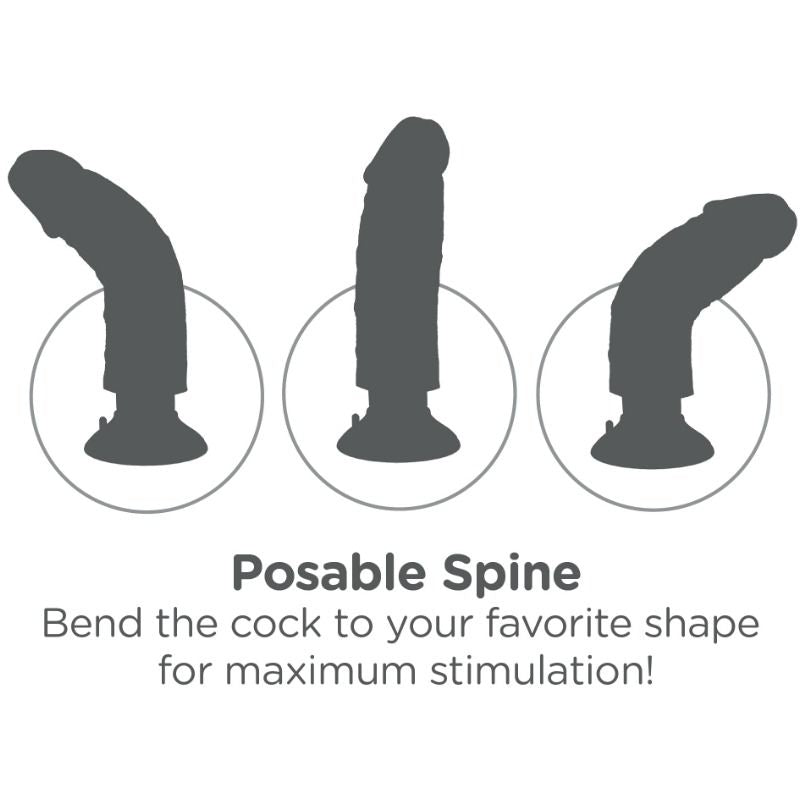 KING COCK - 15,24 CM VIBRIERENDER SCHWANZ AUS FLEISCH
