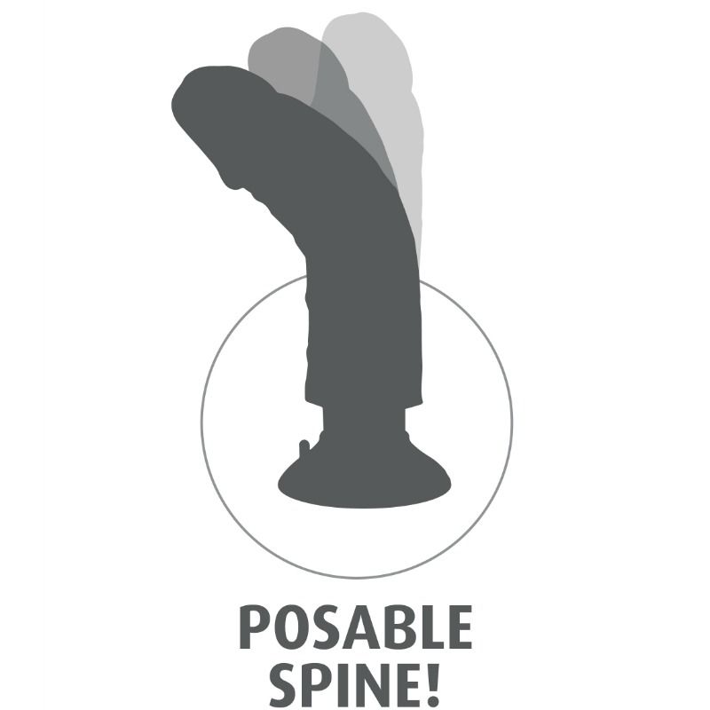 KING COCK - 15,24 CM VIBRIERENDER SCHWANZ AUS FLEISCH