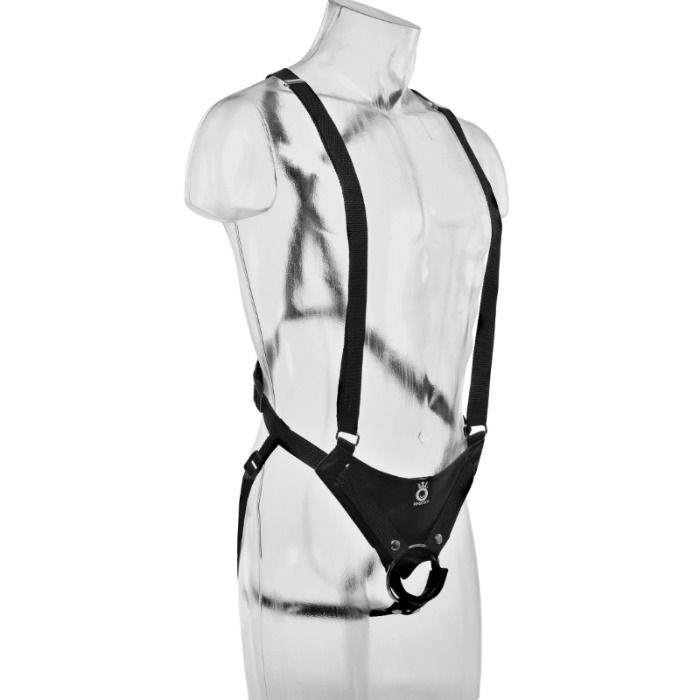KING COCK - SISTEMA DI REGGICALZE CON STRAP-ON CAVO DA 28 CM FLESH