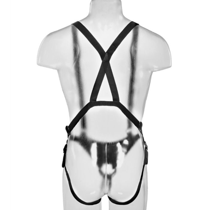 KING COCK - SISTEMA DI REGGICALZE CON STRAP-ON CAVO DA 28 CM FLESH