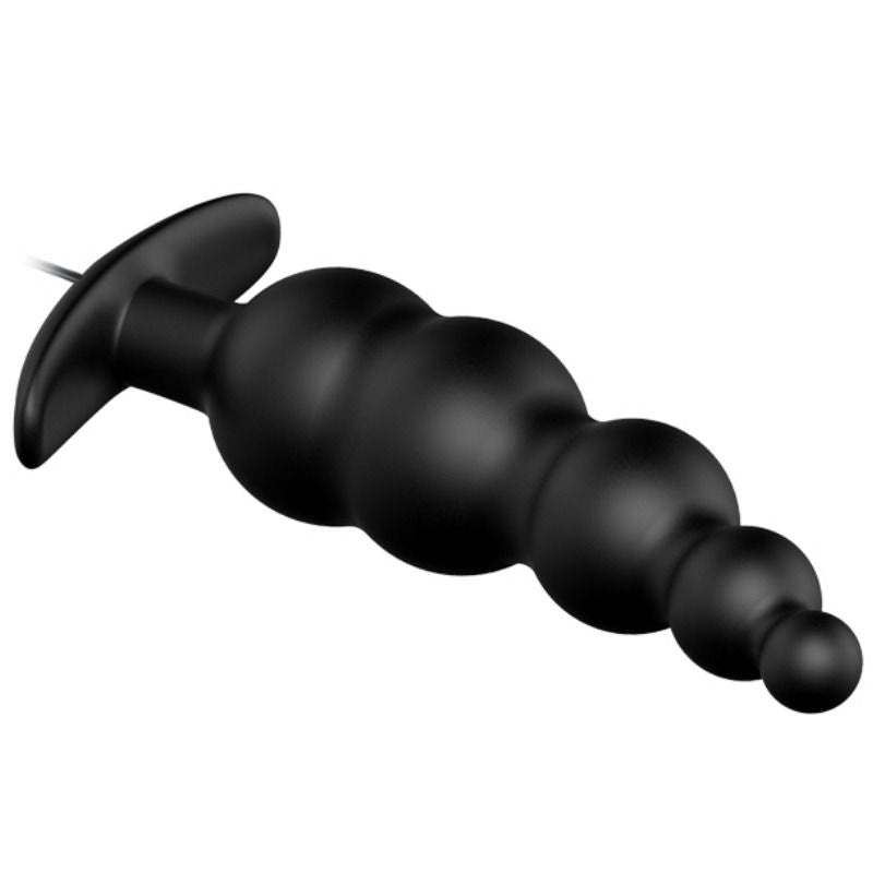 PRETTY LOVE - ANALPLUG SILIKON EXTRA STIMULATION UND 12 VIBRATIONSMODUS SCHWARZ FERNBEDIENUNG