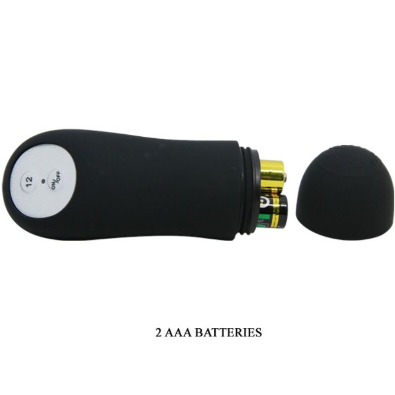 PRETTY LOVE - ANALPLUG SILIKON EXTRA STIMULATION UND 12 VIBRATIONSMODUS SCHWARZ FERNBEDIENUNG